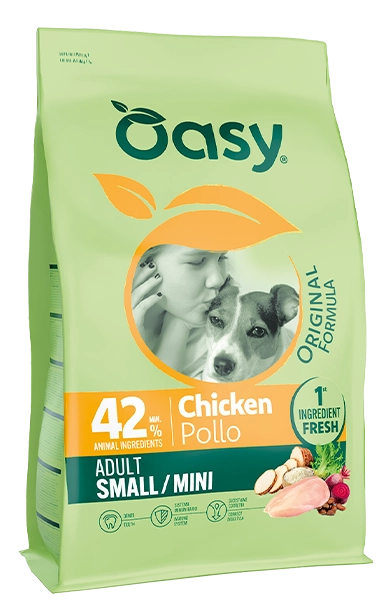 cibo secco per cani oasy - adult small mini pollo